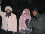 Traci, Devon and Paul keeping warm on the dance floor